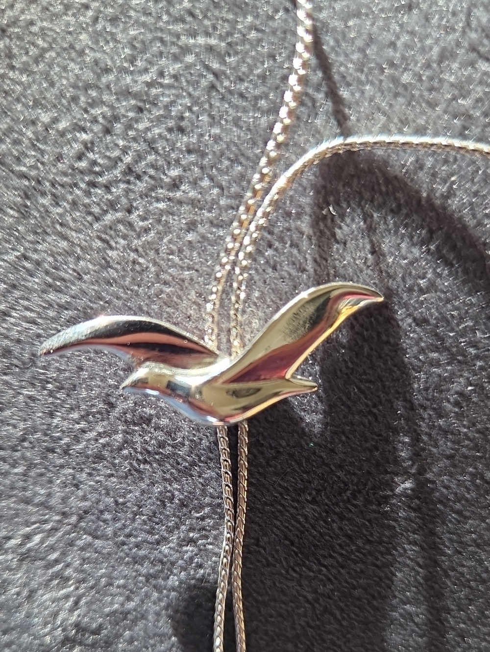 "Avon" Silver Seagull Pendant Necklace - Bird Theme